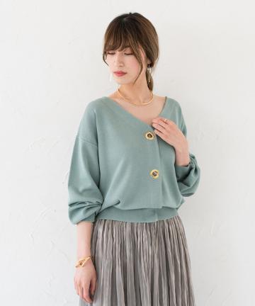 ゴールドパーツカーディガン