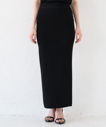 マキシニットスカート