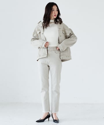 【YANUK/ヤヌーク】ハイウエストストレートデニム ANNETTE/アネット