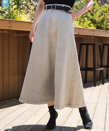 【YANUK/ヤヌーク】センターシームスカート