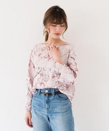 マーブルブラウス