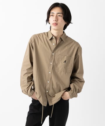 【WEB限定】KANGOL/カンゴール ポケット付コーチシャツ