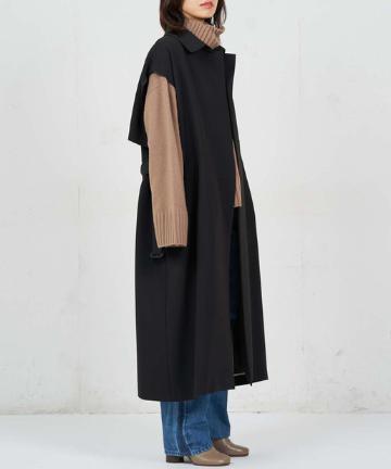 【CEPIE.】ダブルクロスステンカラーロングベスト