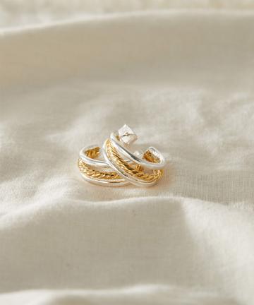【PHILIPPE AUDIBERT】コンビフープピアス