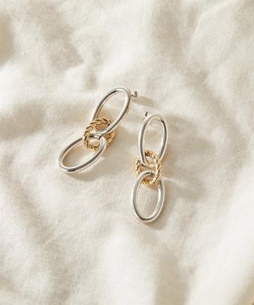 【PHILIPPE AUDIBERT】コンビチェーンピアス