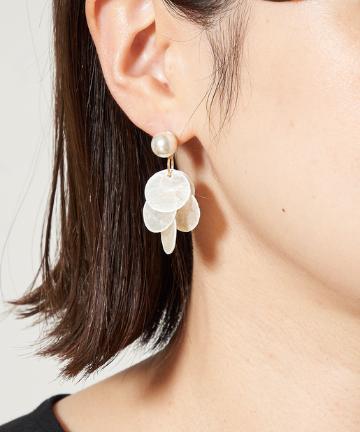 シェル多重ピアス