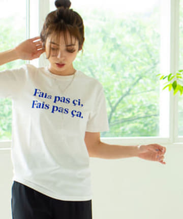 【大人気！洗える・LES PETITS BASICS】 ロゴT