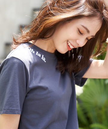 【洗える・LES PETITS BASICS】Oh la la ロゴT