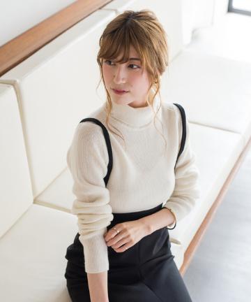 【定番人気】カシミヤ100タートルニット