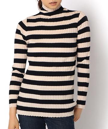 【DEMYLEE】ラメボーダーニット