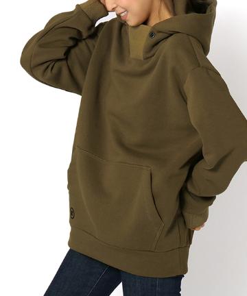 【TELA】スタンドネックフーディー