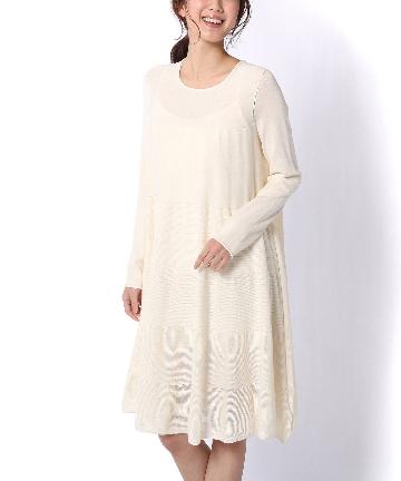 【Merlette/マーレット】ティアードニットワンピース