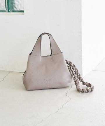 【RIPANI(リパーニ)】レザー編みショルダーベルトバッグ