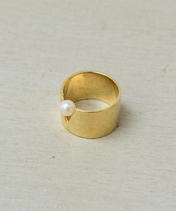 【FULL OF GRACE/フルオブグレイス】 Vカットパールリング