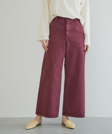 【HERITANOVUM】ガーメントダイデニムパンツ