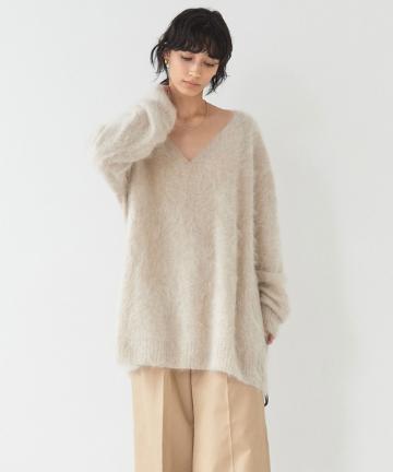 ファーカシミヤニット