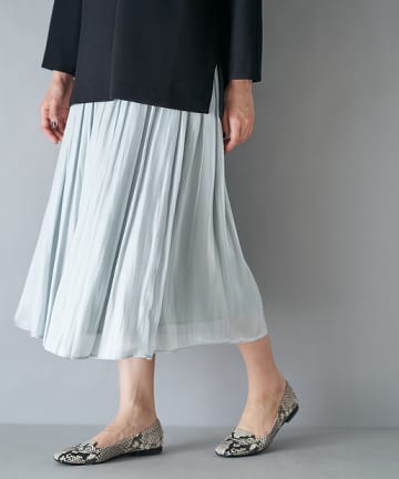 【手洗い可・人気アイテム】リキッドギャザースカート