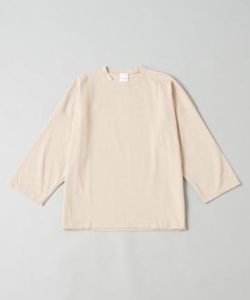 ヘビーウェイトバックタック8分袖Tシャツ/ビッグシルエット