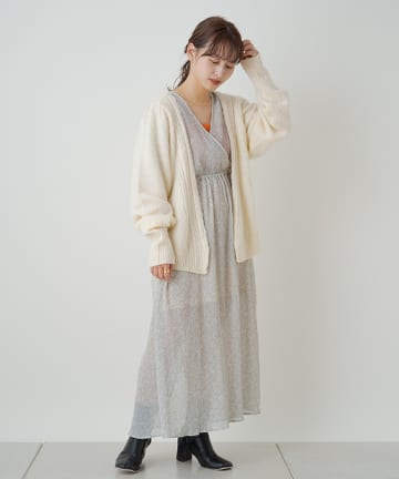 ＊サリー柄楊流カシュクールワンピース