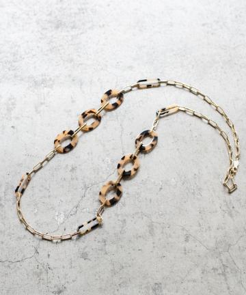 【a.v.max/エーヴィ・マックス】ロングべっ甲ネックレス