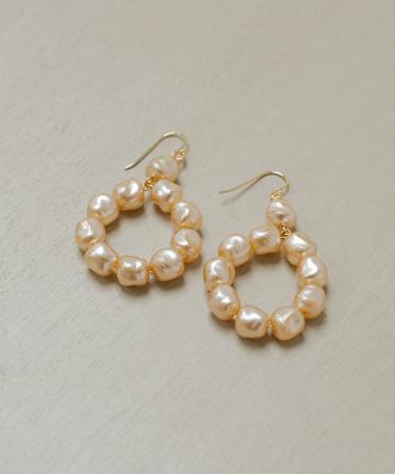 【a.v.max/エーヴィ・マックス】パールサークルピアス