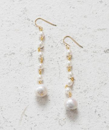 【a.v.max/エーヴィ・マックス】ドロップパールピアス