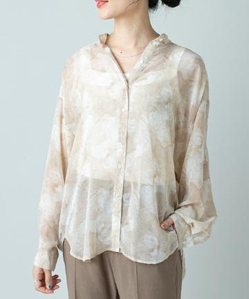 プリントシアードルマンブラウス