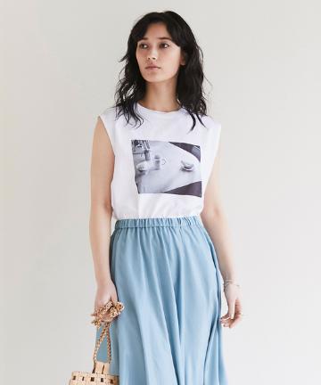 スリーブレスグラフィックTシャツ