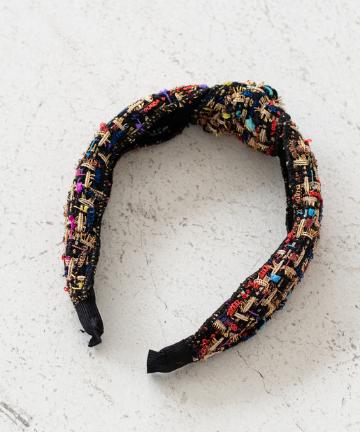 【GEMELLI】ツイードヘアバンド