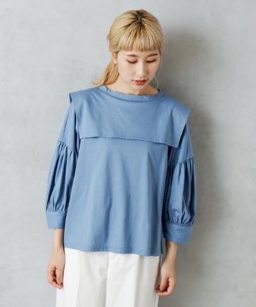 【Du noir】セーラーカラーTシャツ