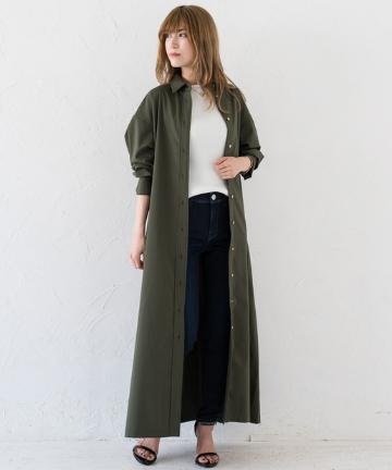 スリットBIGシャツワンピース
