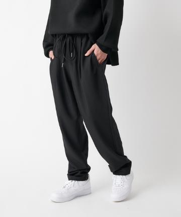 シェフパンツ ワイドパンツ イージーパンツ/ビッグシルエット チェック 無地