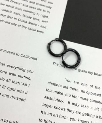 メタルフープピアス2