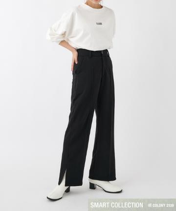 【SMART COLLECTION】スウェットセンタープレススラックス