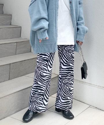 ピンタックゼブラパンツ