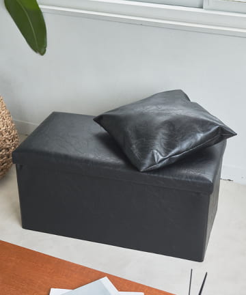 二人掛け収納スツール