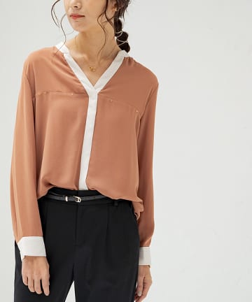 【定番人気】マットジョーゼットブラウス