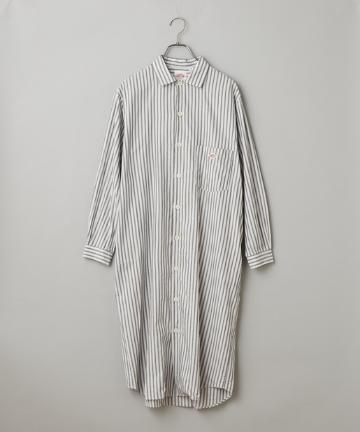 【DANTON/ダントン】SHIRTS/ストライプ柄シャツワンピース