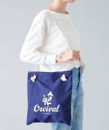 【エコバック感覚で持ちやすい】ORCIVAL（オーシバル） マリンモチーフバッグ