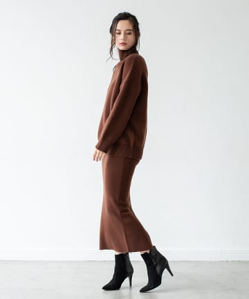 ウールニットスカート