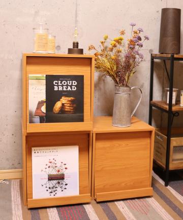 ディスプレイキューブラック(ブラウン)