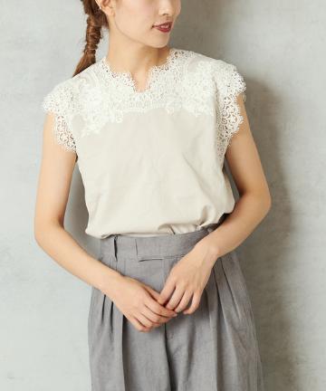 【WEB限定復活】レースノースリーブ