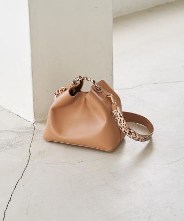 【大人気完売のため追加】【Elleme(エレメ)】RAISINパイソンBAG