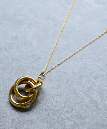 【Anthem for the senses】3連リングネックレス