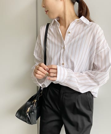 ストライプBIGシャツ