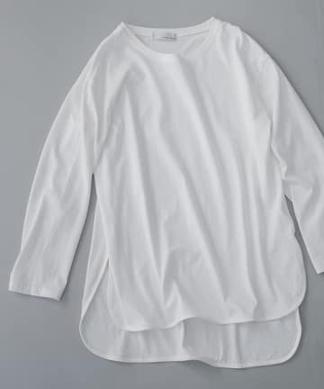 【レイヤードスタイルに必須】前後ヘムロングスリーブTシャツ