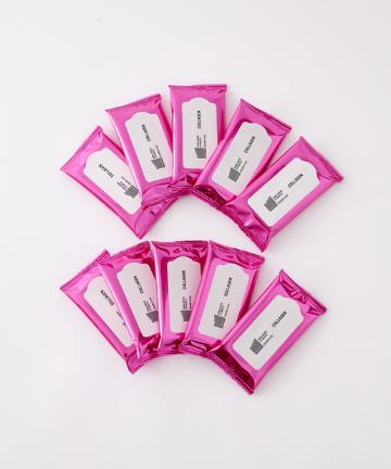 (10個セット)コラーゲン配合ウェットティッシュ