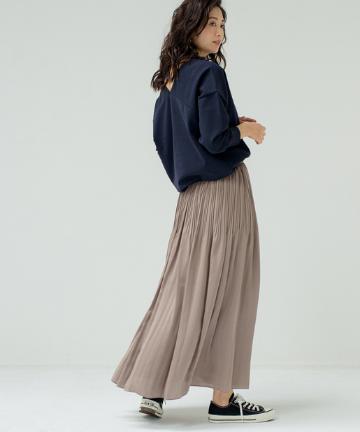 ボリュームプリーツスカート