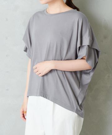 シルケット風タックＴシャツ