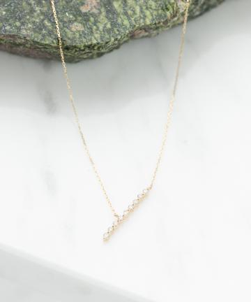 K10 ラインダイヤネックレス